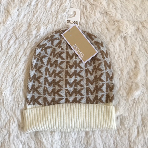 Michael Kors Accessories - NWT Michael Kors Signature Beanie